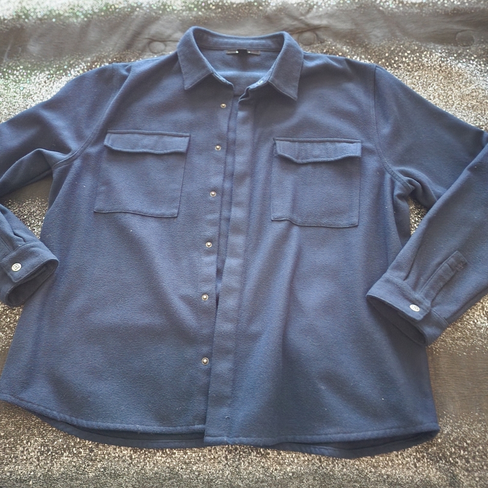 Ksubi Navy Blue Shirt wool